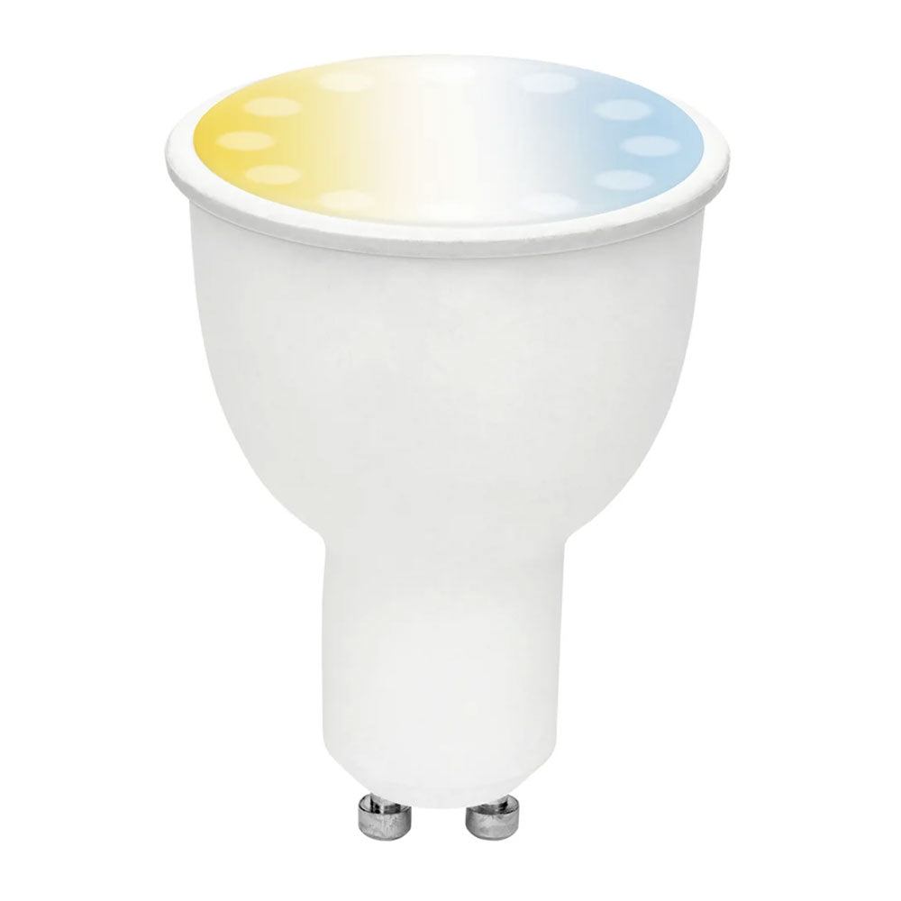 Smart LED Globe GU10 White Polycarbonate 5W 2 CCT - 22081