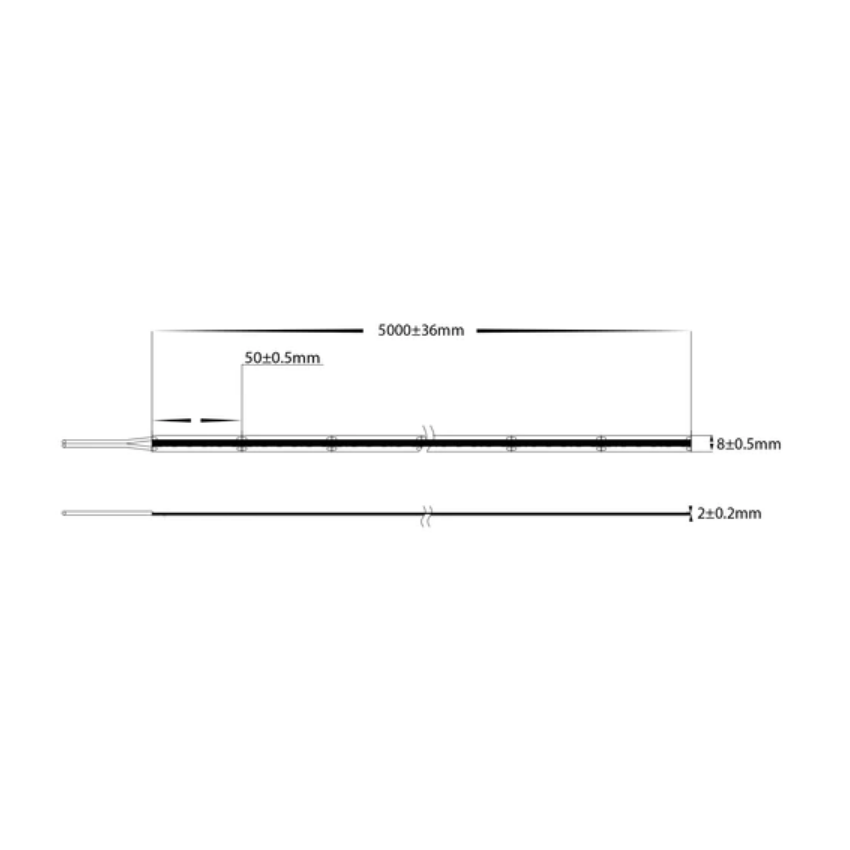 Buy LED Strip Lights Australia LED Strip Light 24V DC 10W W8mm IP20 5500K - HV9762-IP20-320-5K