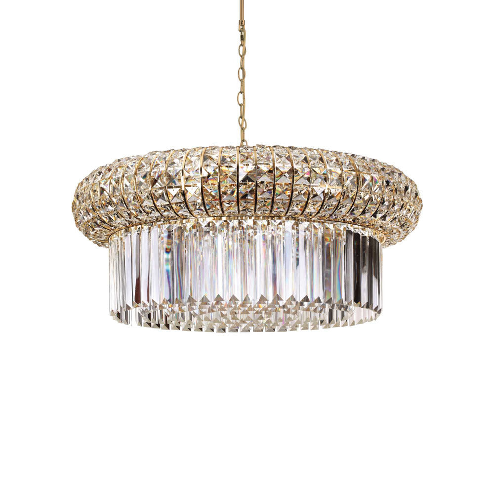 Buy Crystal Pendant Lights Australia Nabucco Sp12 Crystal Pendant 12 Lights Metal / Crystal - 237794