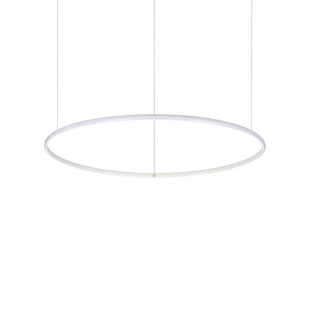 Buy LED Pendants Australia Hulahoop Sp LED Pendant W815mm White Metal 3000K - 258768