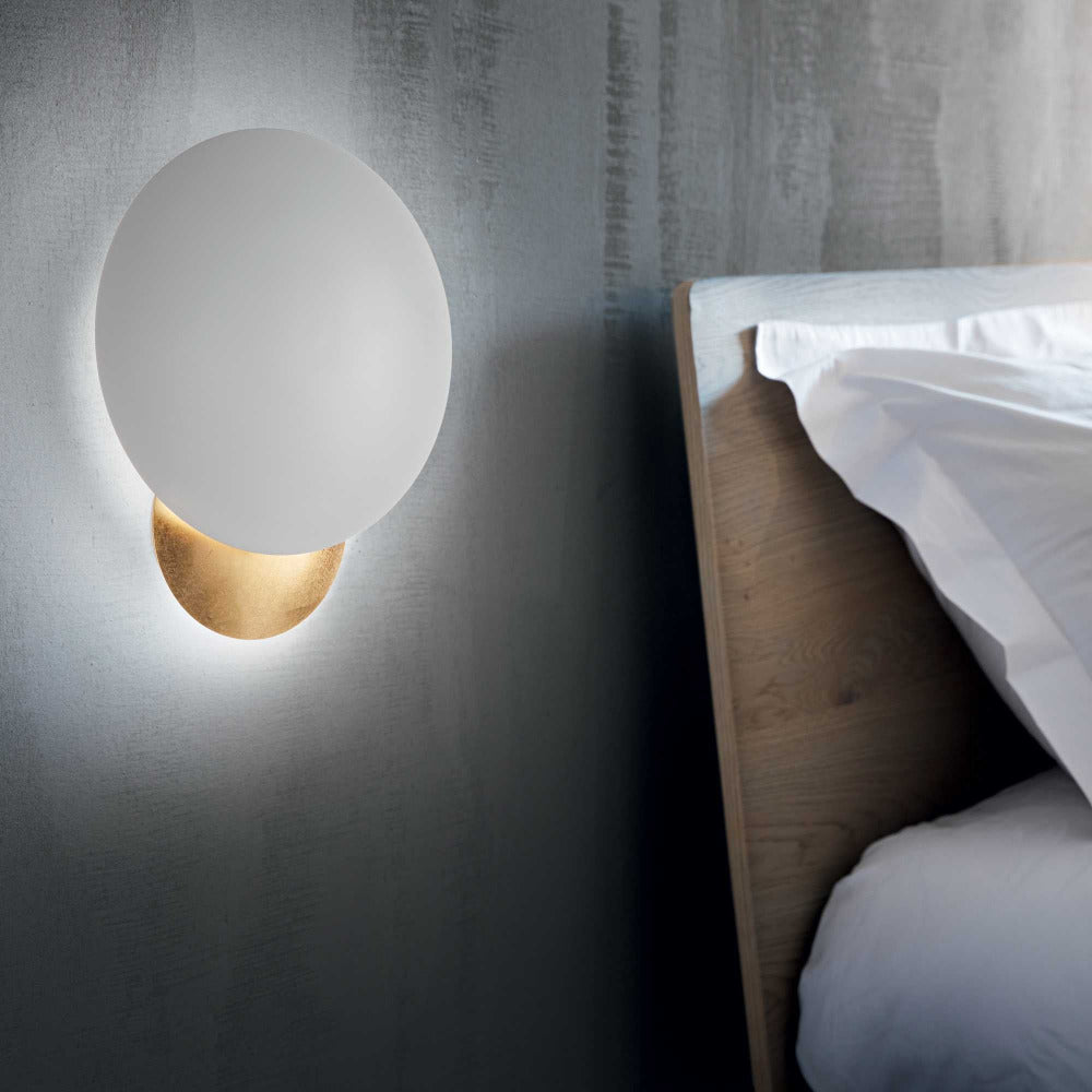 Buy Wall Sconce Australia Eclissi Ap Small Wall Sconce Gold Metal 3000K - 259048