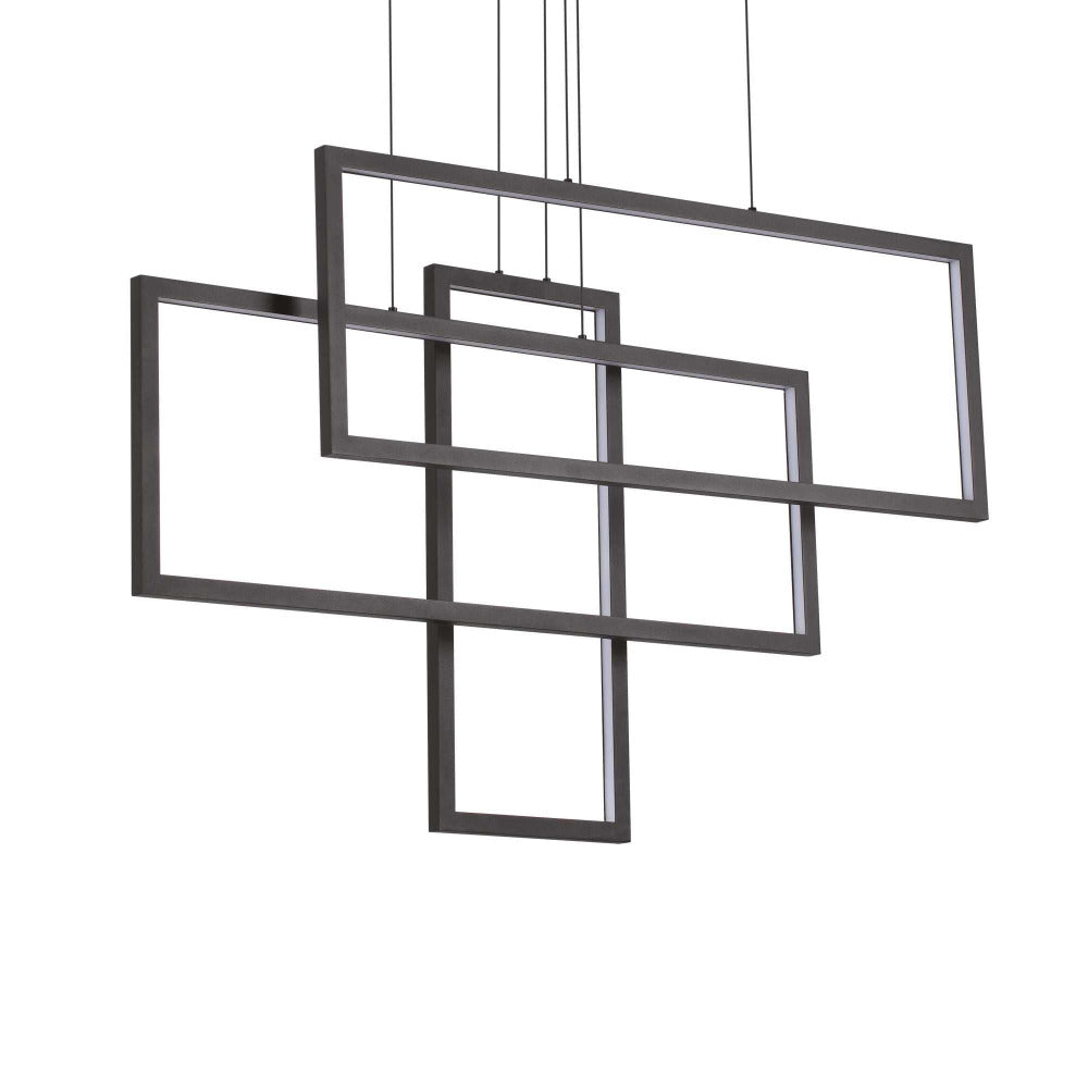 Buy LED Pendants Australia Frame Sp Rectangle LED Pendant Metal 3000K - 2693