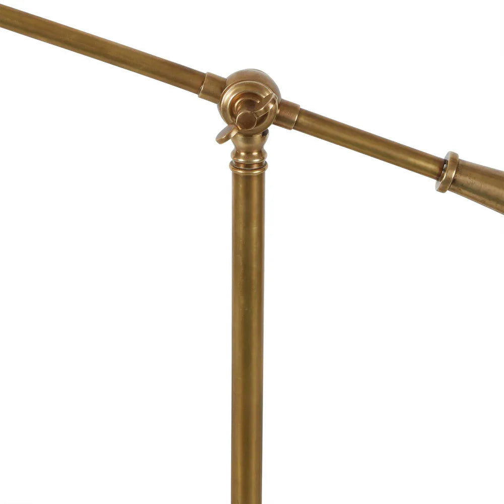 Calais 1 Light Floor Lamp Antique Brass - ELPIM57025AB