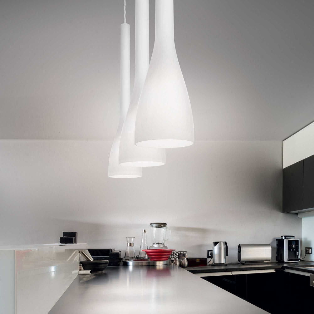 Buy Pendant Lights Australia Flut Sp1 Pendant Light W145mm Glass - 0356