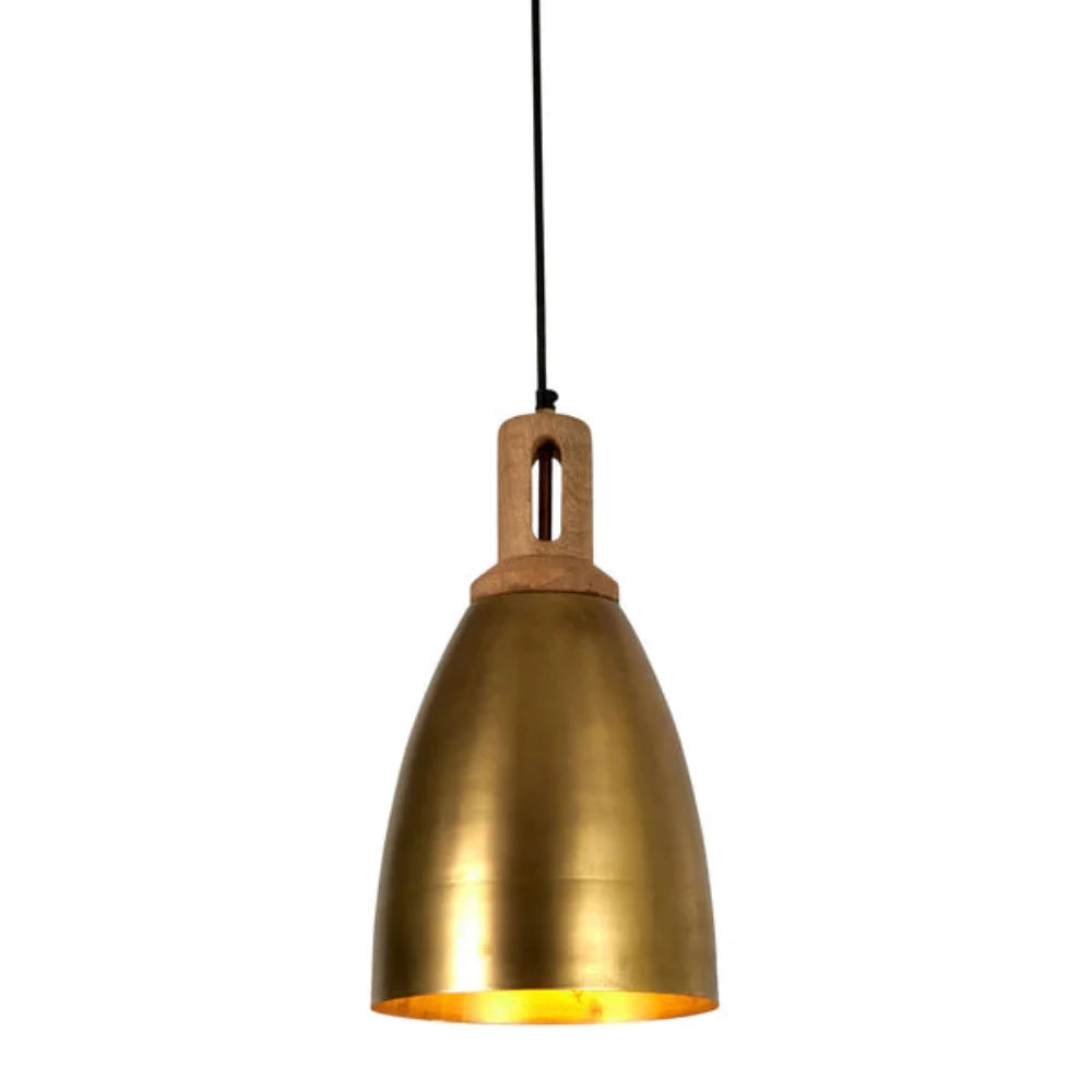 Lewis Pendant Light Antique Brass Metal - ZAF11230