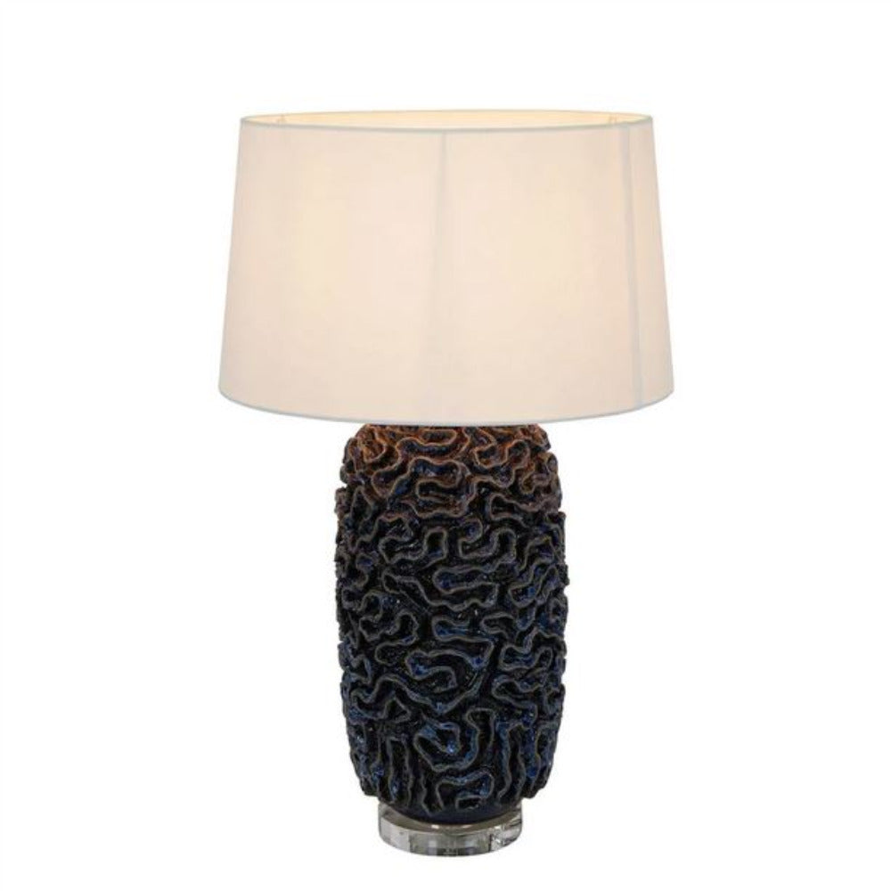 Zambezi Table Lamp Blue Ceramic - ELTIQ103171B