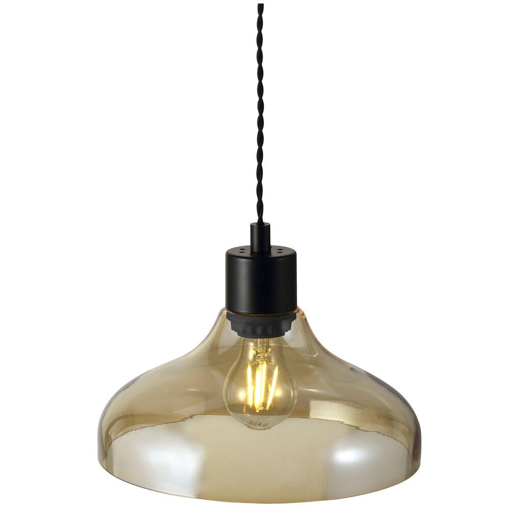 Buy Pendant Lights Australia Alrun 1 Light Pendant Glass Amber - 45263027