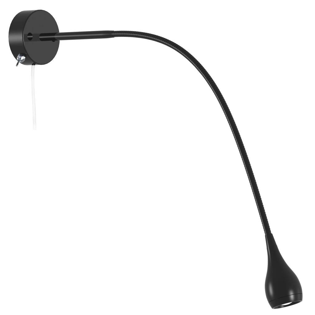 Buy Bedside Reading Lights Australia Drop Wall Light Aluminium Black - 320130