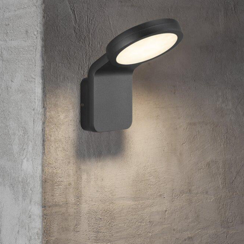 Buy Exterior Wall Lights Australia Marina Flatline 1 Light Wall Light Black, Opal - 46821003