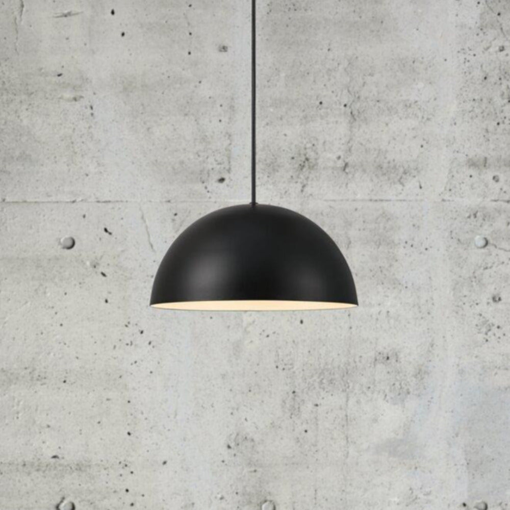 Buy Pendant Lights Australia Ellen 1 Light 300mm Pendant Black - 48563003