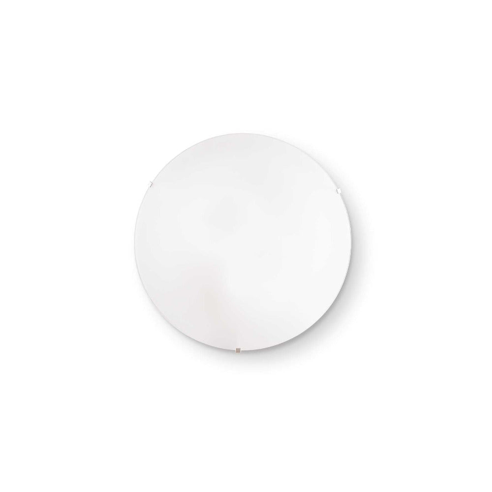 Buy Wall Sconce Australia Simply Pl2 Round Wall Sconce 2 Lights White Glass - 007977