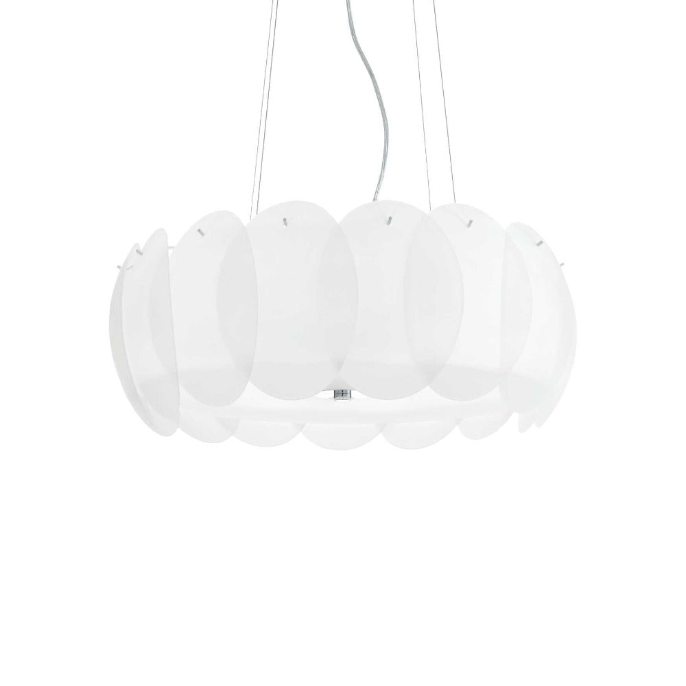 Buy Pendant Lights Australia Ovalino Sp8 Pendant 8 Lights White Glass - 090481