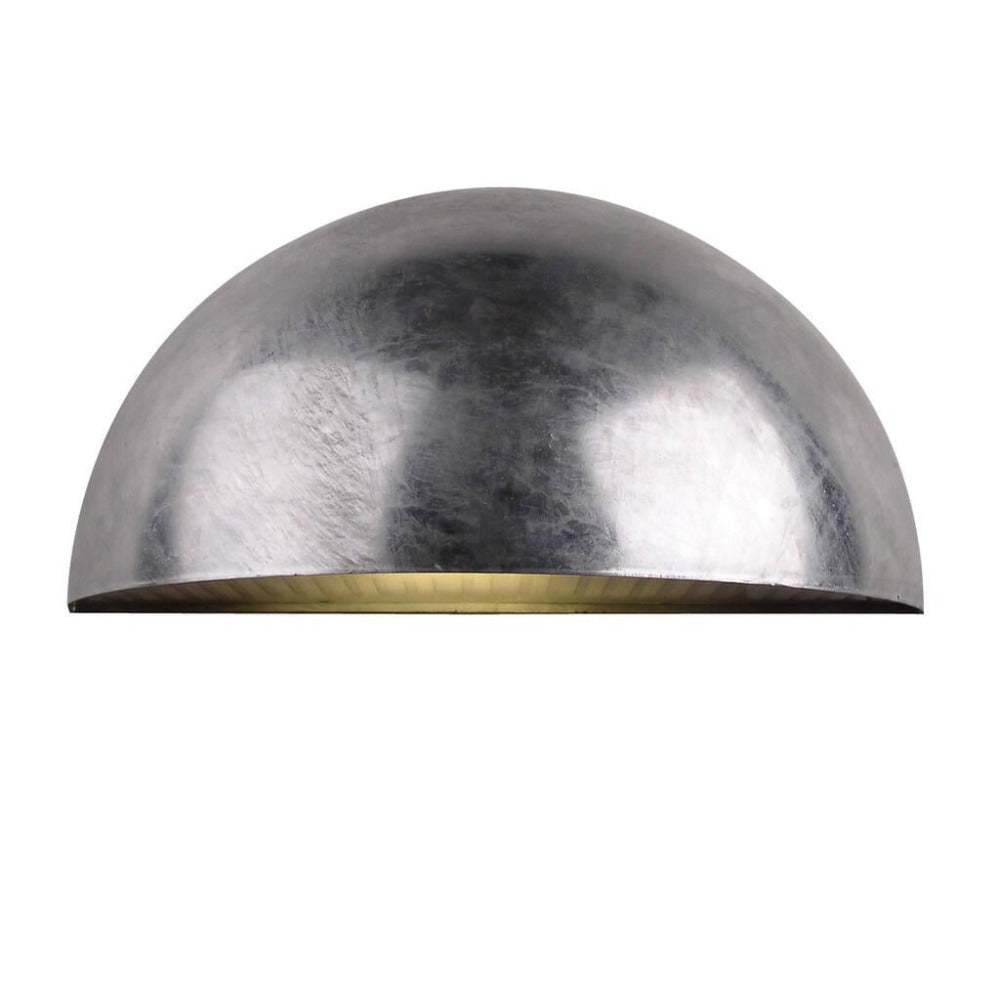 Buy Exterior Wall Lights Australia Bowler 1 Light Wall Light Galvanized Steel  - 28601131
