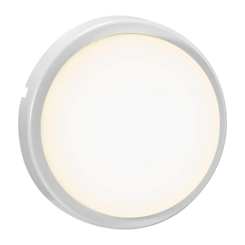 Cuba Bright 1 Light Wall Light Circular White, Opal - 2019171001
