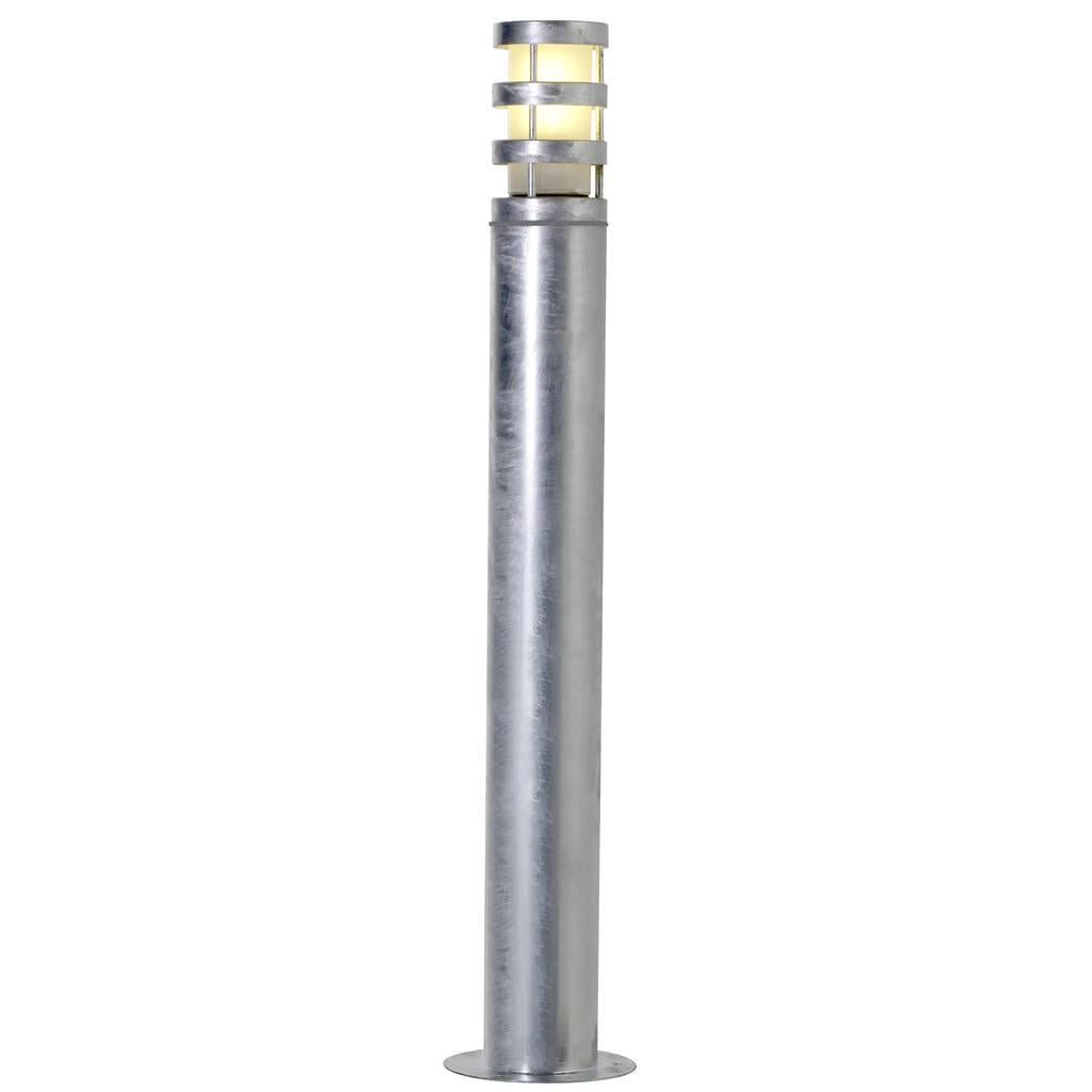 Buy Bollard Lights Australia Darwin Garden Bollard Light Galvanized Steel, Opal - 71988031