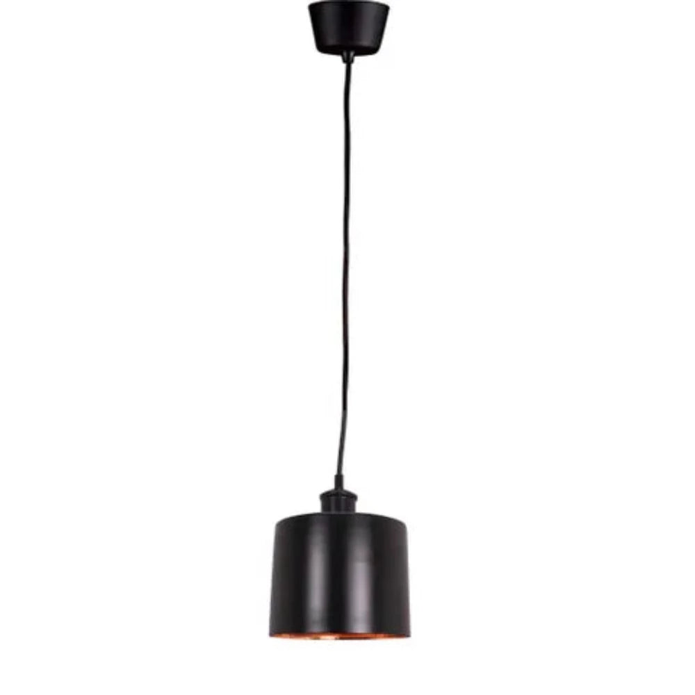 Portofino Pendant Light W155mm Black Brass - ELPRFT18BLKCOP