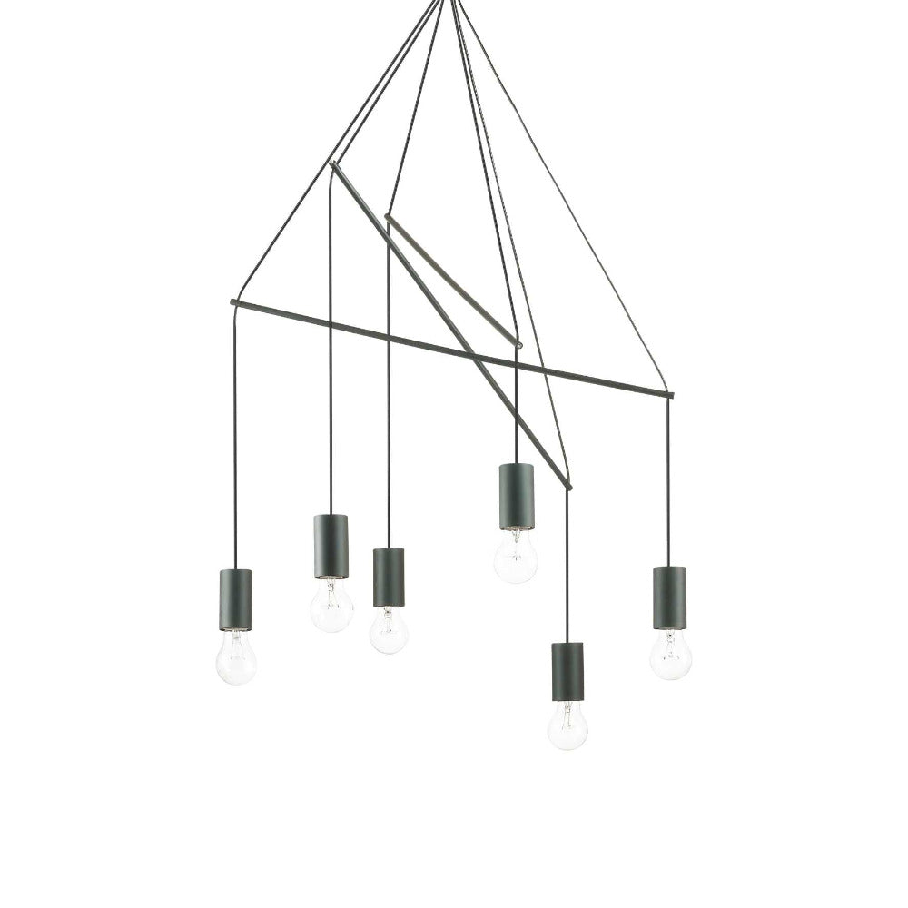 Buy Pendant Lights Australia Pop Sp6 Pendant 6 Lights Black Metal - 158815