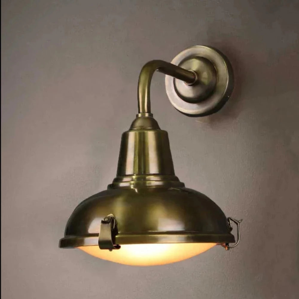 Catalina Exterior Wall Light Antique Brass - ELPIM31328AB