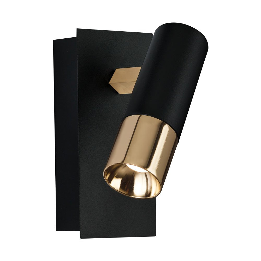 Buy Spotlights Australia Tomares Spotlight 1 LED 3000K Black & Gold - 39144