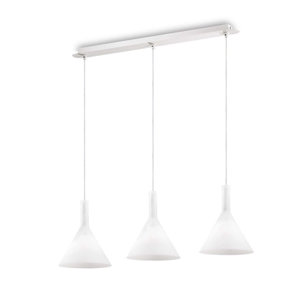 Cocktail Sp3 Pendant 3 Lights White Glass - 074245