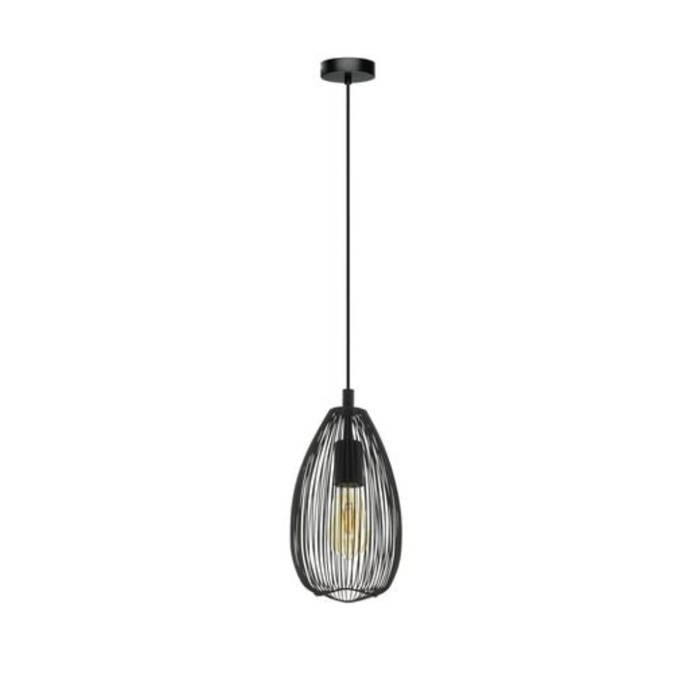 Buy Pendant Lights Australia Clevedon Pendant Light Black Steel - 49141N