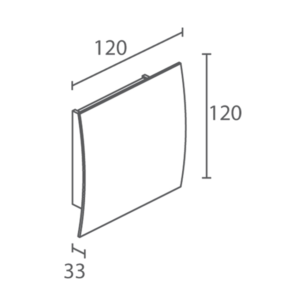 Buy Wall Sconce Australia Berica IN 1.0 Convex Wall Sconce 8W Aluminium 2700K - BB1010