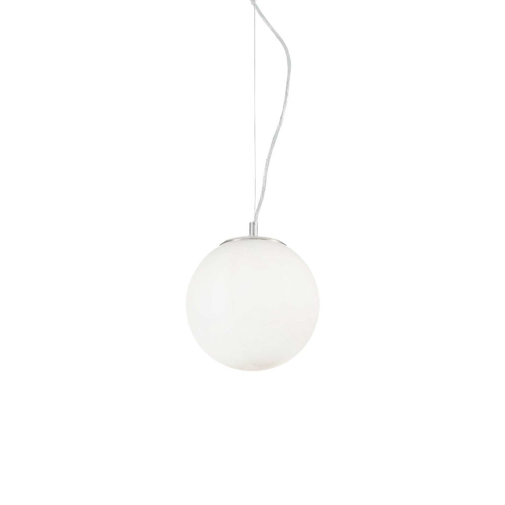 Buy Pendant Lights Australia Mapa Bianco Sp1 Pendant Light W200mm White Metal & Glass - 009148