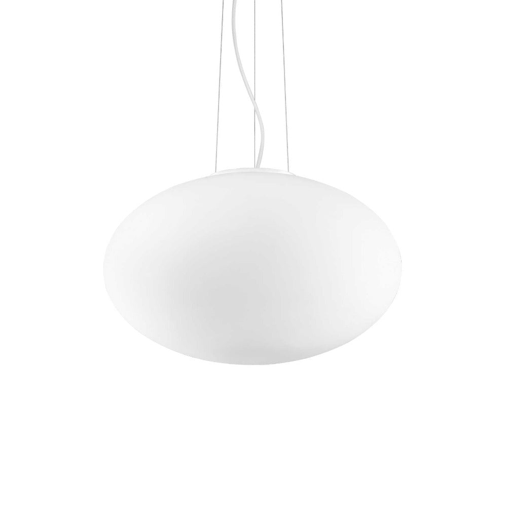 Buy Pendant Lights Australia Candy Sp1 Round Pendant Light W500mm White Glass / Metal - 086743