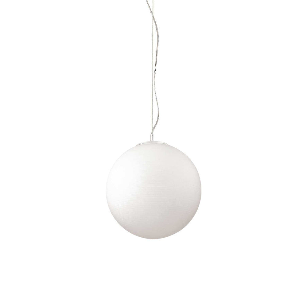 Buy Pendant Lights Australia Mapa Riga Sp1 Pendant Light W300mm White Metal & Glass - 161389