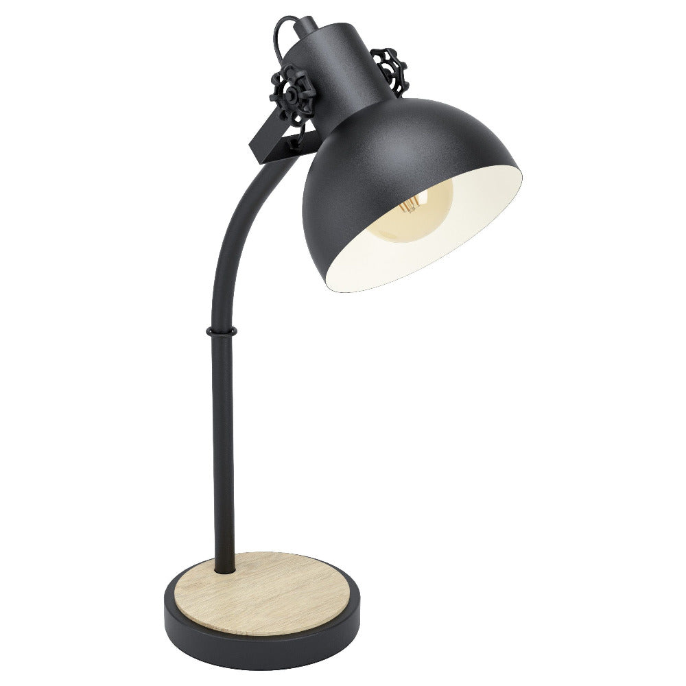 Buy Table Lamps Australia Lubenham 1 Light Table Lamp Black / Brown - 43165N
