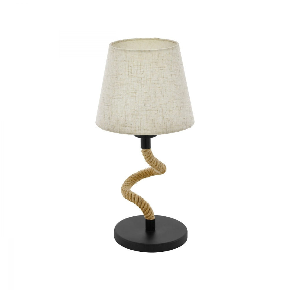 Buy Table Lamps Australia Rampside 1 Light Table Black & Amber - 43199N