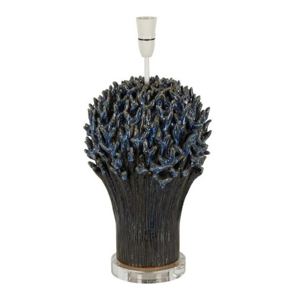 Staghorn Table Lamp Blue Ceramic - ELTIQ103195B