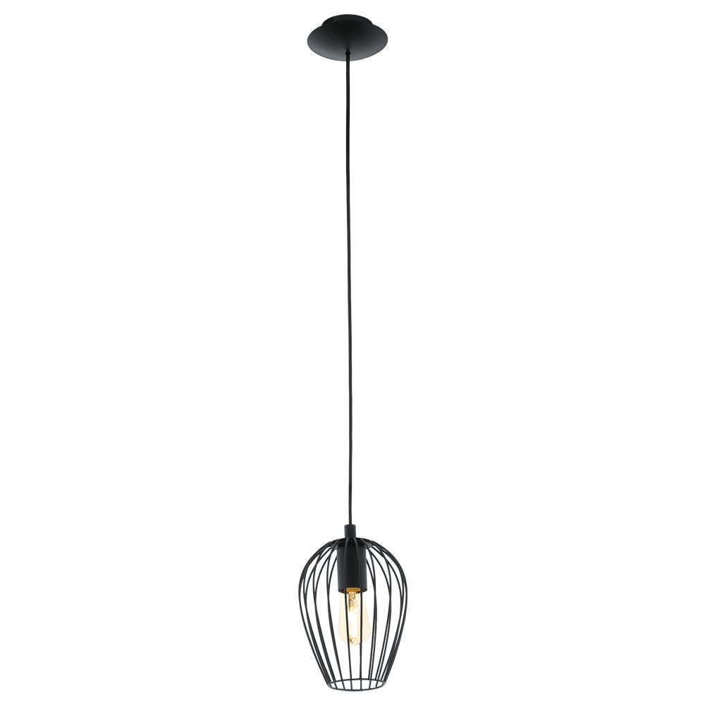 Buy Pendant Lights Australia Newtown 1 Light Pendant Black 160mm - 49477