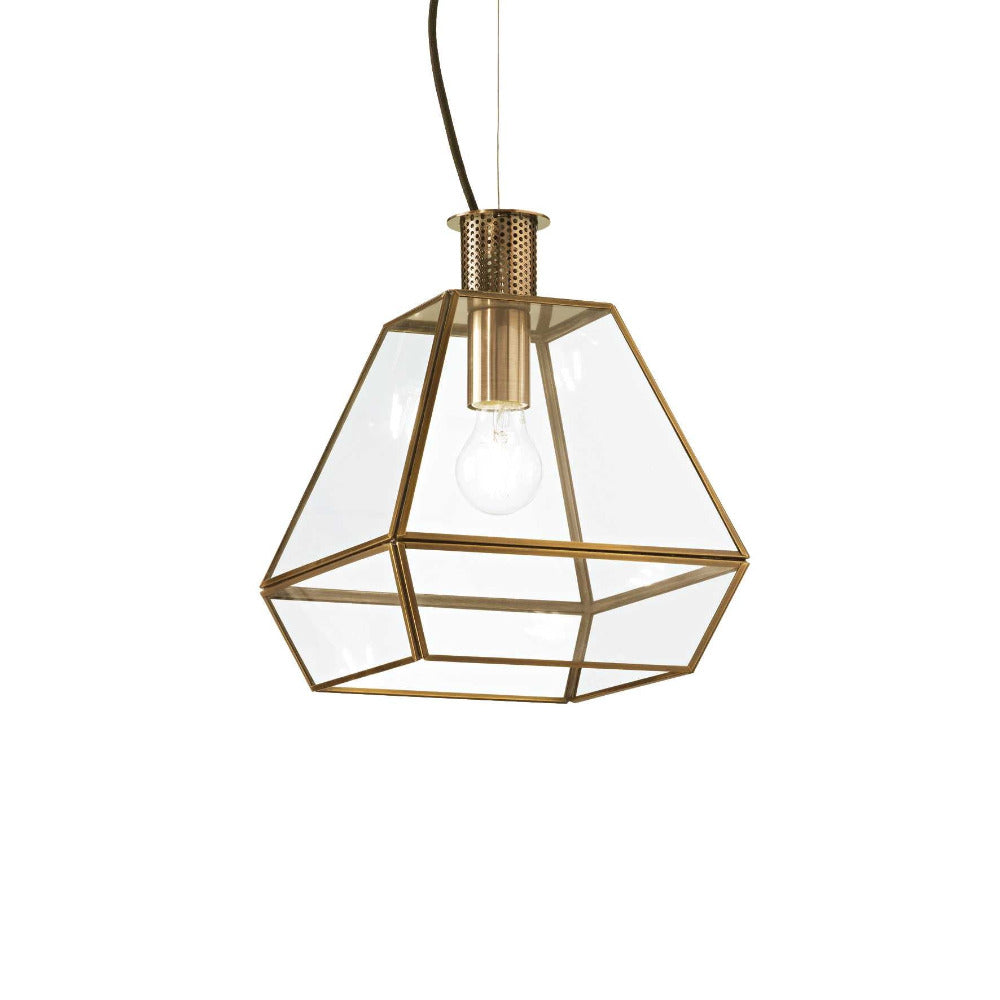 Buy Pendant Lights Australia Orangerie Sp1 Pendant Light W250mm Antique Brass Glass / Metal - 152776