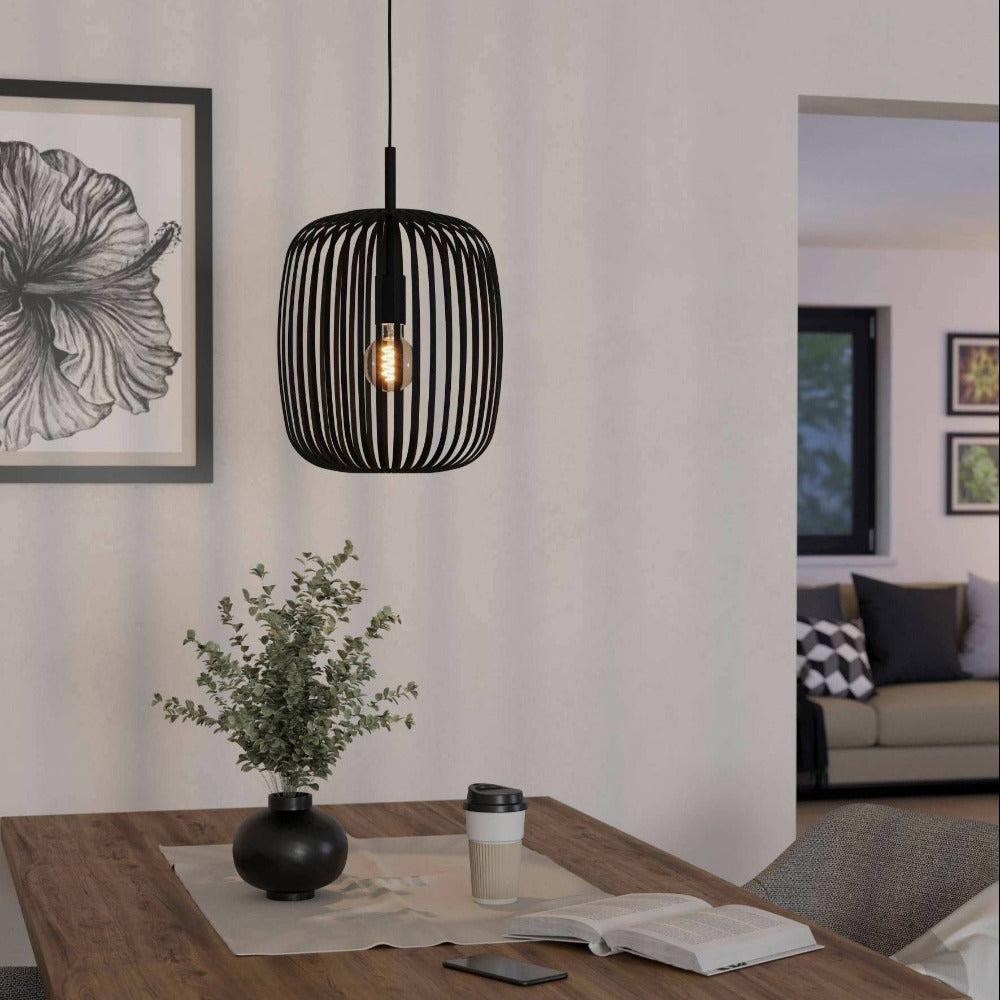 Buy Pendant Lights Australia ROMAZZINA Pendant Light Black Steel - 900494N