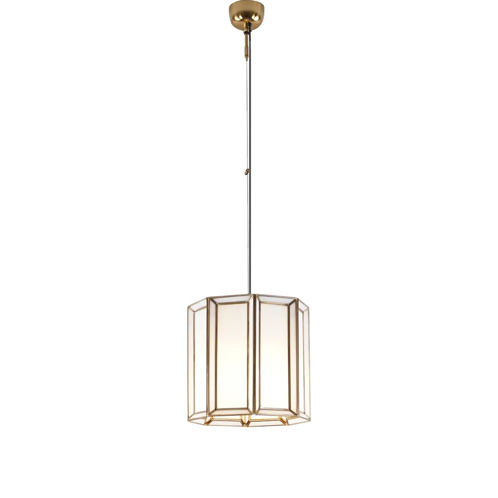 Buy Pendant Lights Australia Deakin Pendant Light Brass Iron / Glass - ELJE23091