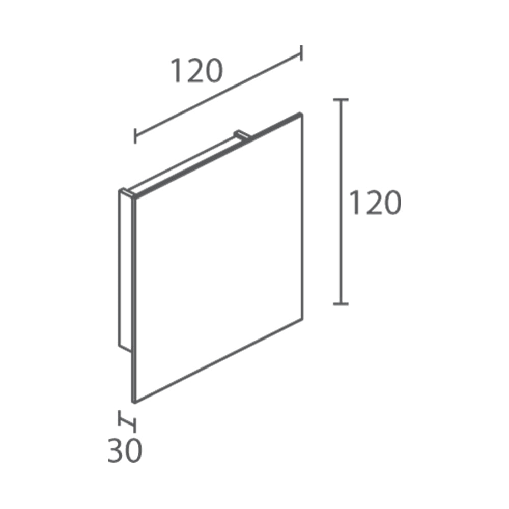 Buy Wall Sconce Australia Berica IN 2.0 Flat Wall Sconce 8W Aluminium 2700K - BB2010