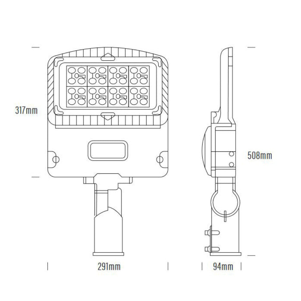 Buy Floodlights Australia 933 Series LED Floodlight 100W Aluminium - AQL-933-F100