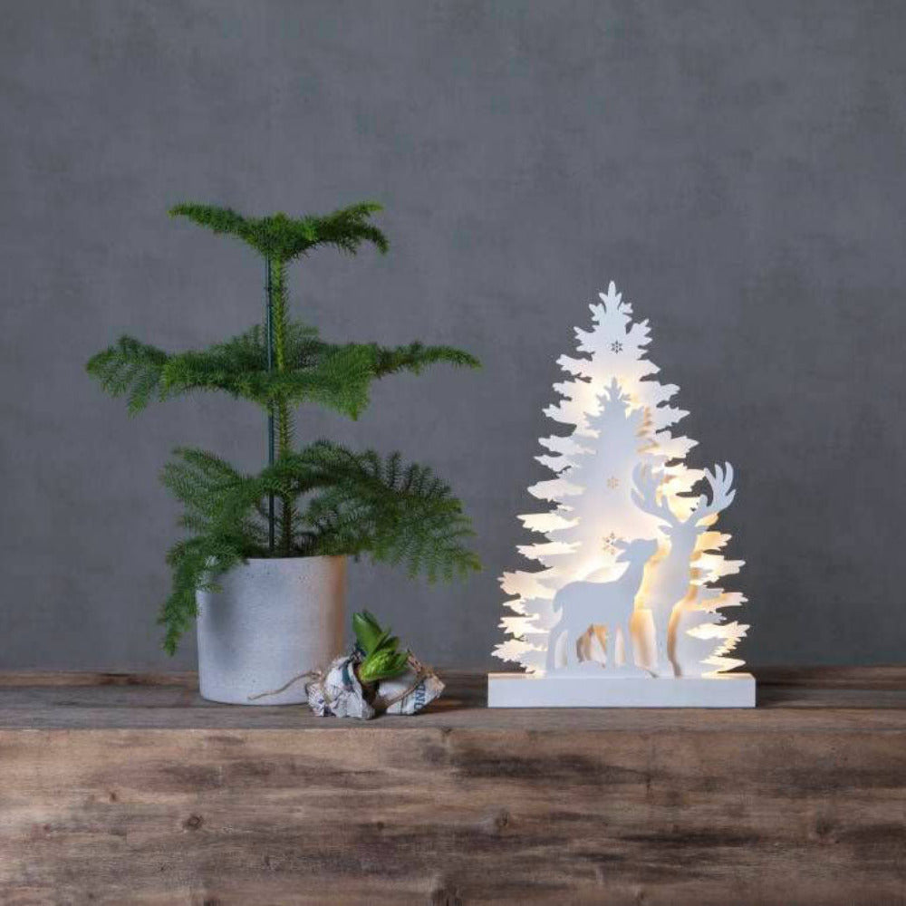 Buy Christmas Lights Australia XMAS Fauna Tree/Reindeer DEC White - 410417