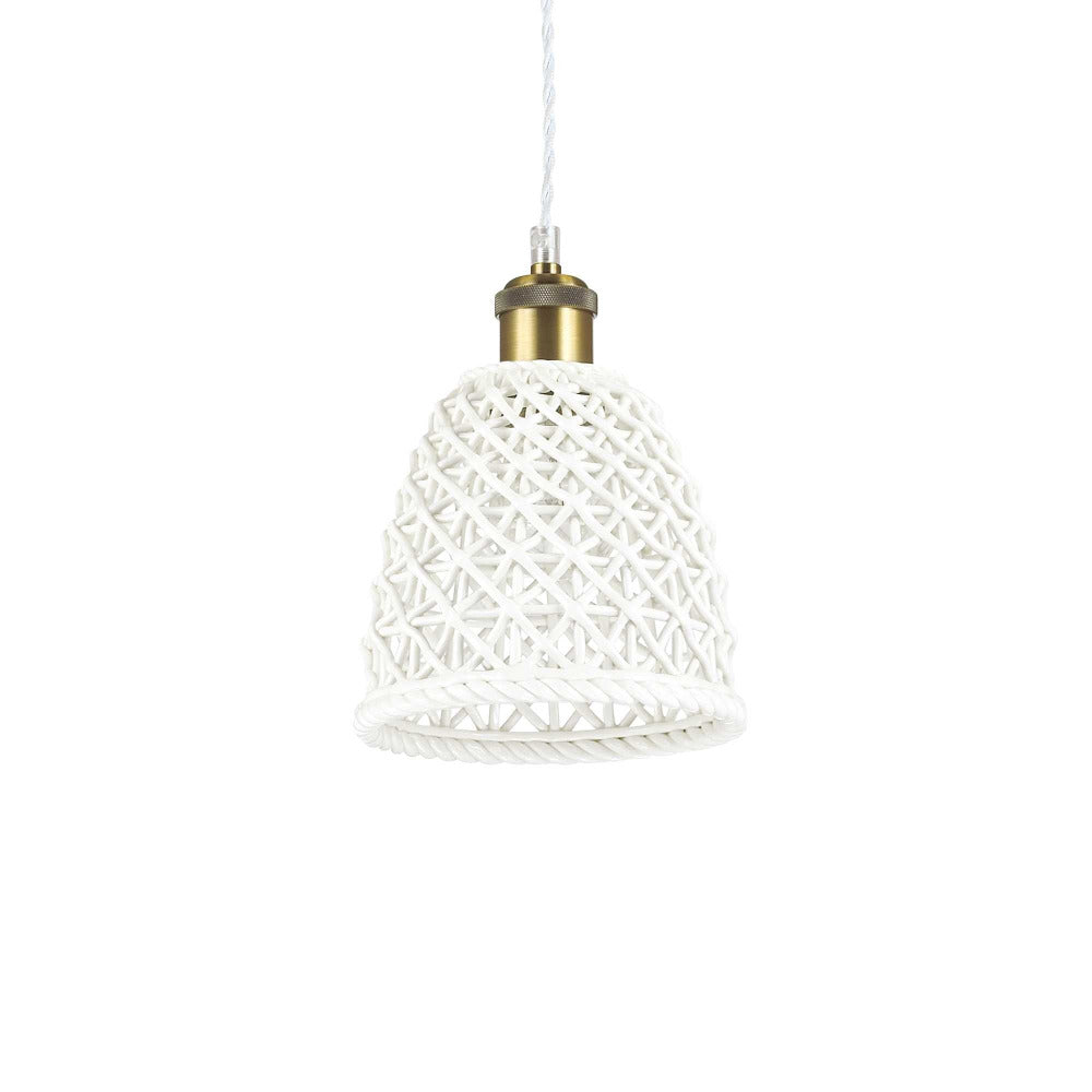 Buy Pendant Lights Australia Lugano Sp1 Pendant Light W160mm White Metal / Ceramic - 206820