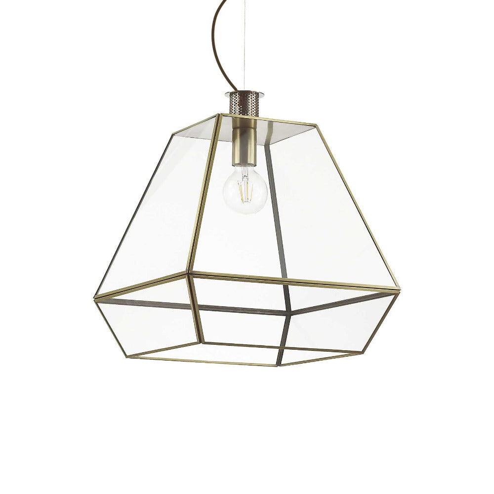 Buy Pendant Lights Australia Orangerie Sp1 Pendant Light W400mm Antique Brass Glass / Metal - 160085