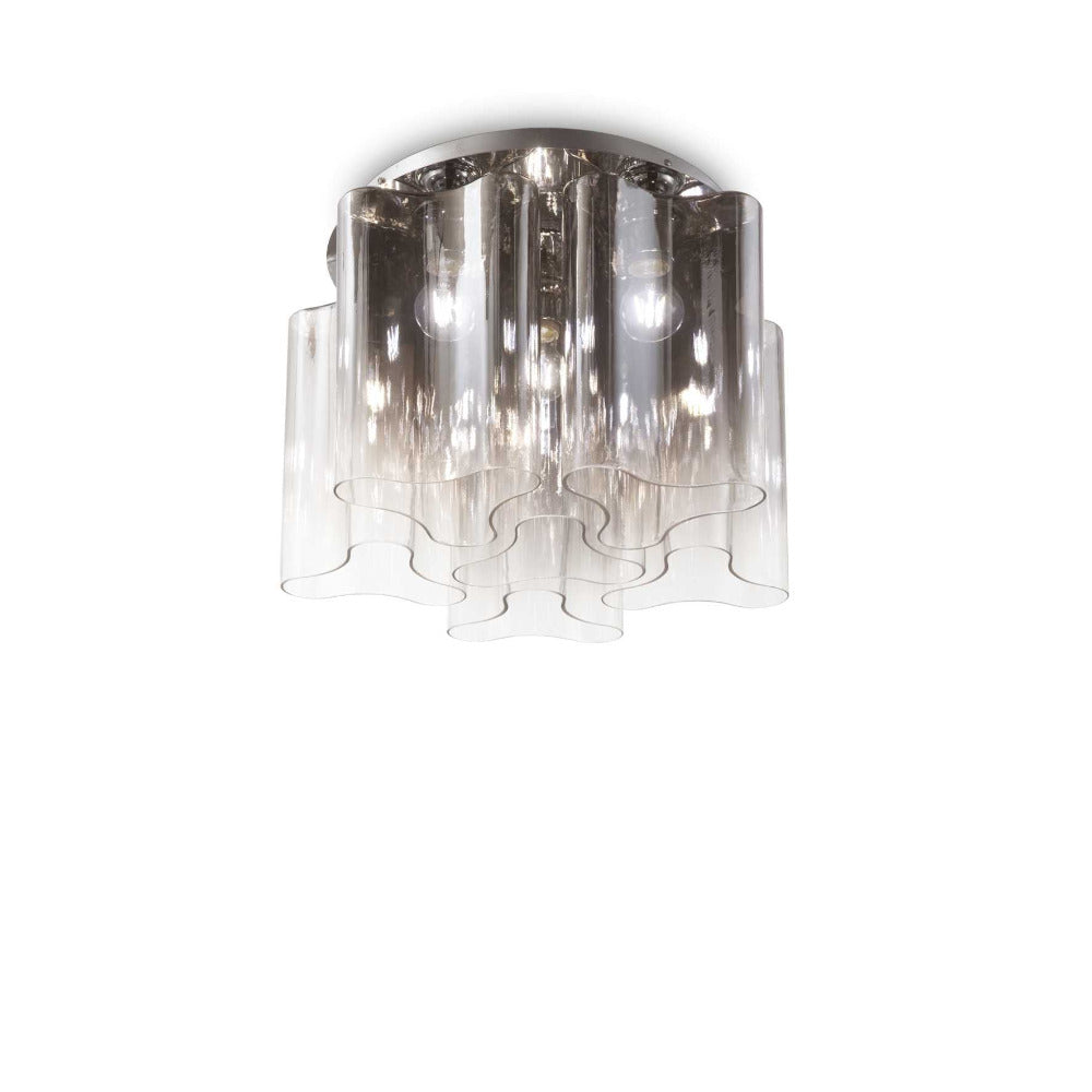 Buy Flush Mount Lights Australia Compo Pl6 Round Flush Mount 6 Lights Glass - 12553