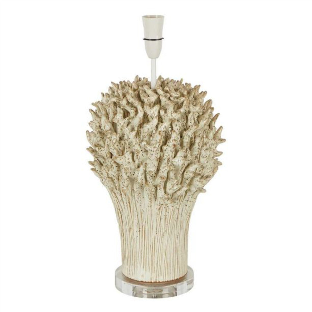 Staghorn Table Lamp White Ceramic - ELTIQ103195W