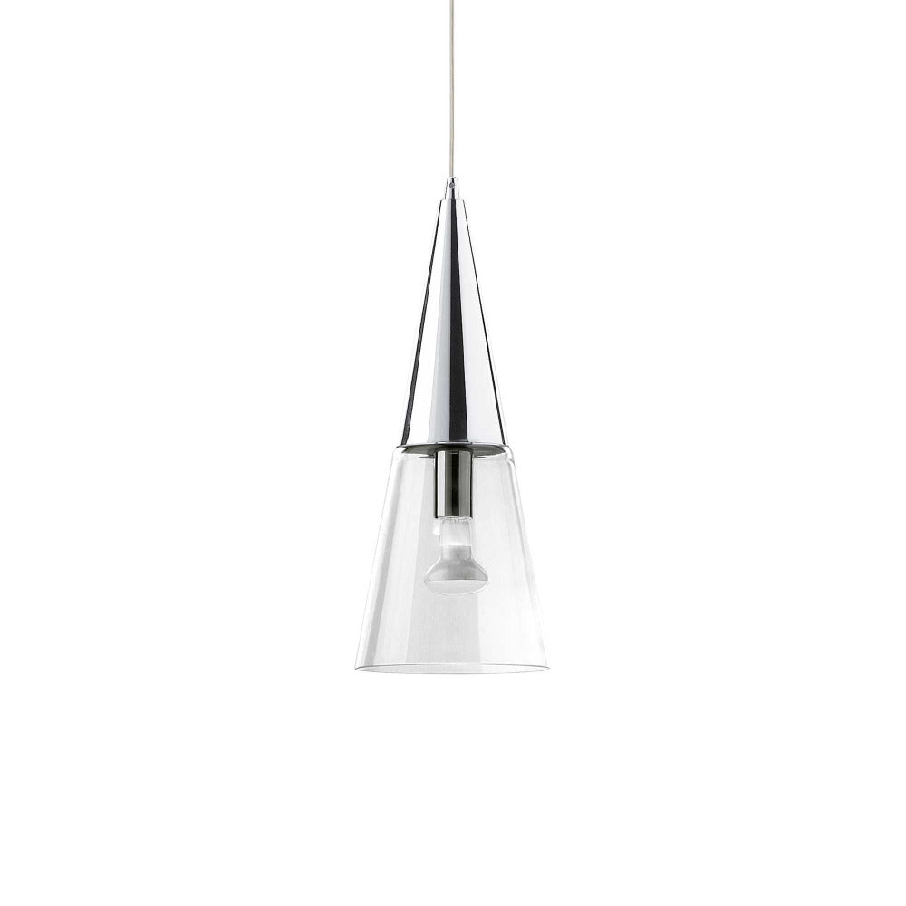 Buy Pendant Lights Australia Cono Sp1 Pendant Light Chrome / Glass - 017440