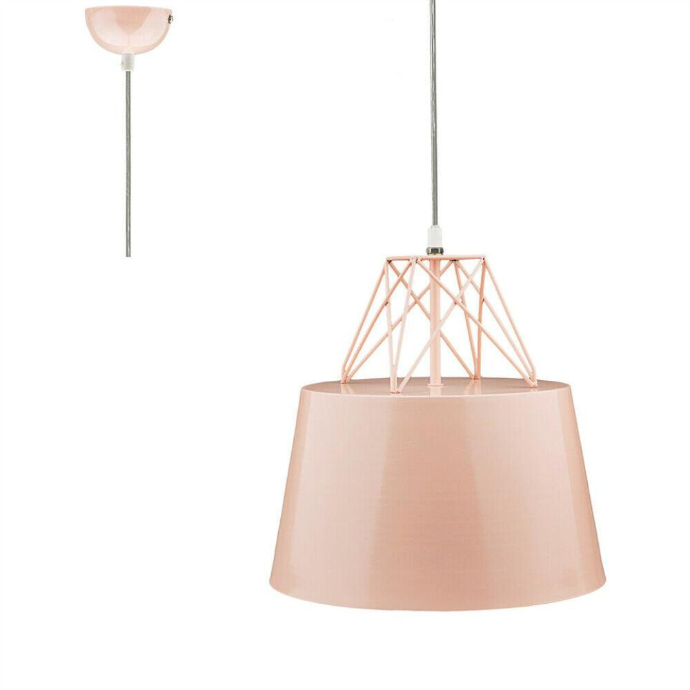 Buy Pendant Lights Australia Kaelan 1 Light Metal Pendant Pink - LL002PL031P