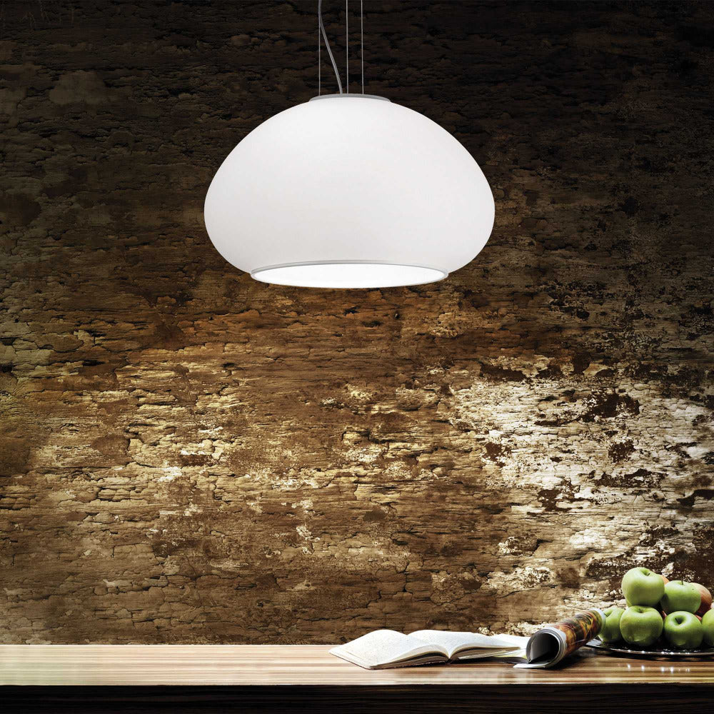 Buy Pendant Lights Australia Mama Sp1 Pendant Light White Metal / Glass - 071015