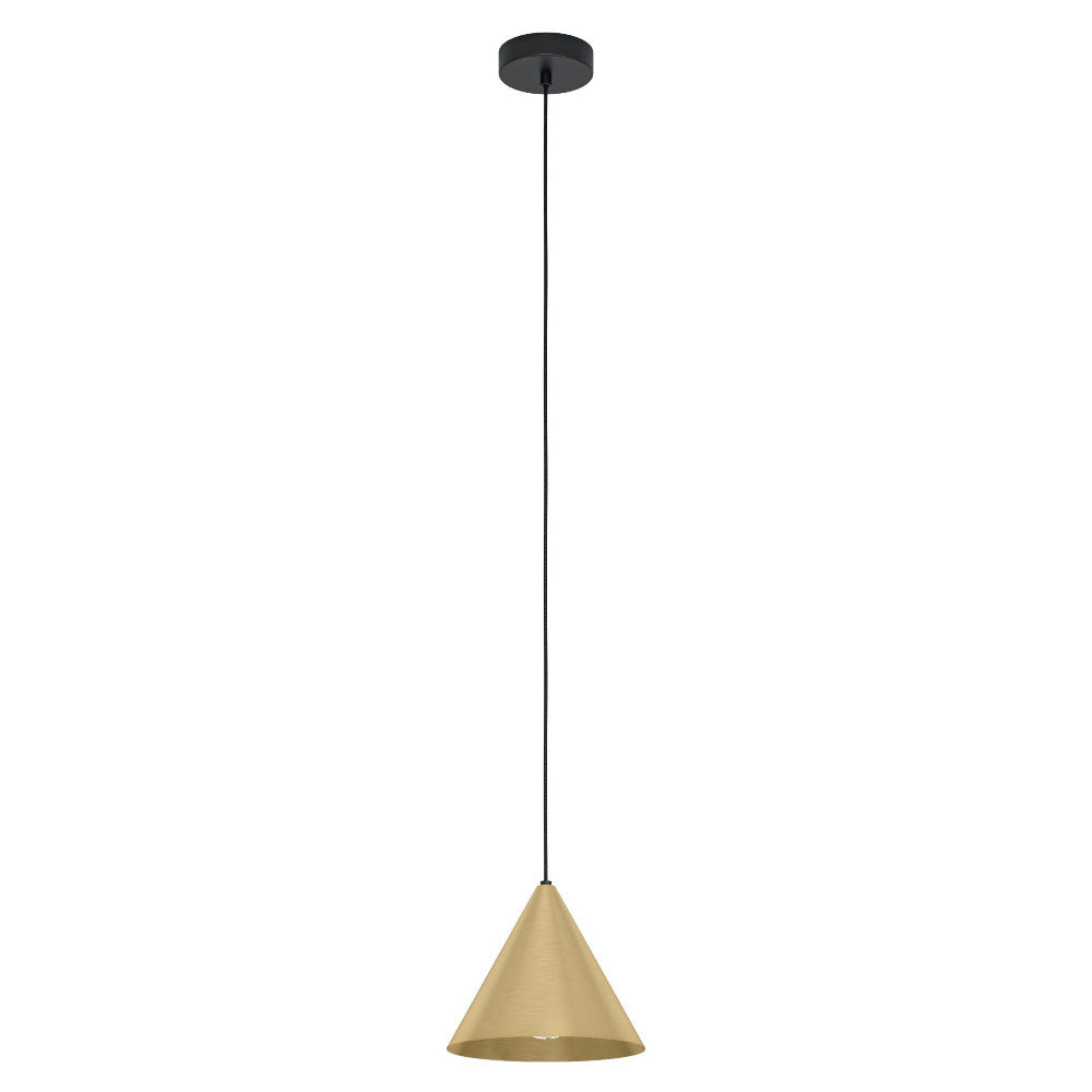 Buy Pendant Lights Australia NARICES Pendent Light Black / Brushed Brass Steel - 99591N