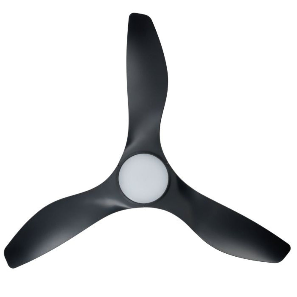 Buy DC Ceiling Fans With Light Australia Surf DC Ceiling Fan 48" Matt Black LED Light Matt Black - 20549702