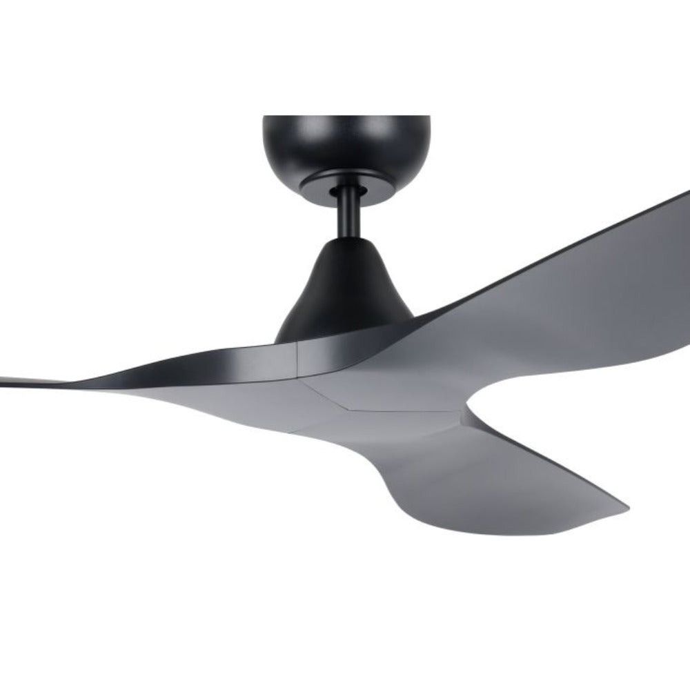 Buy DC Ceiling Fans Australia Surf DC Ceiling Fan 52" ABS Matt Black - 20549802