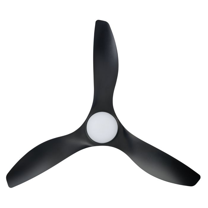 Buy DC Ceiling Fans With Light Australia Surf DC Ceiling Fan 52" Matt Black LED Light Matt Black - 20549902